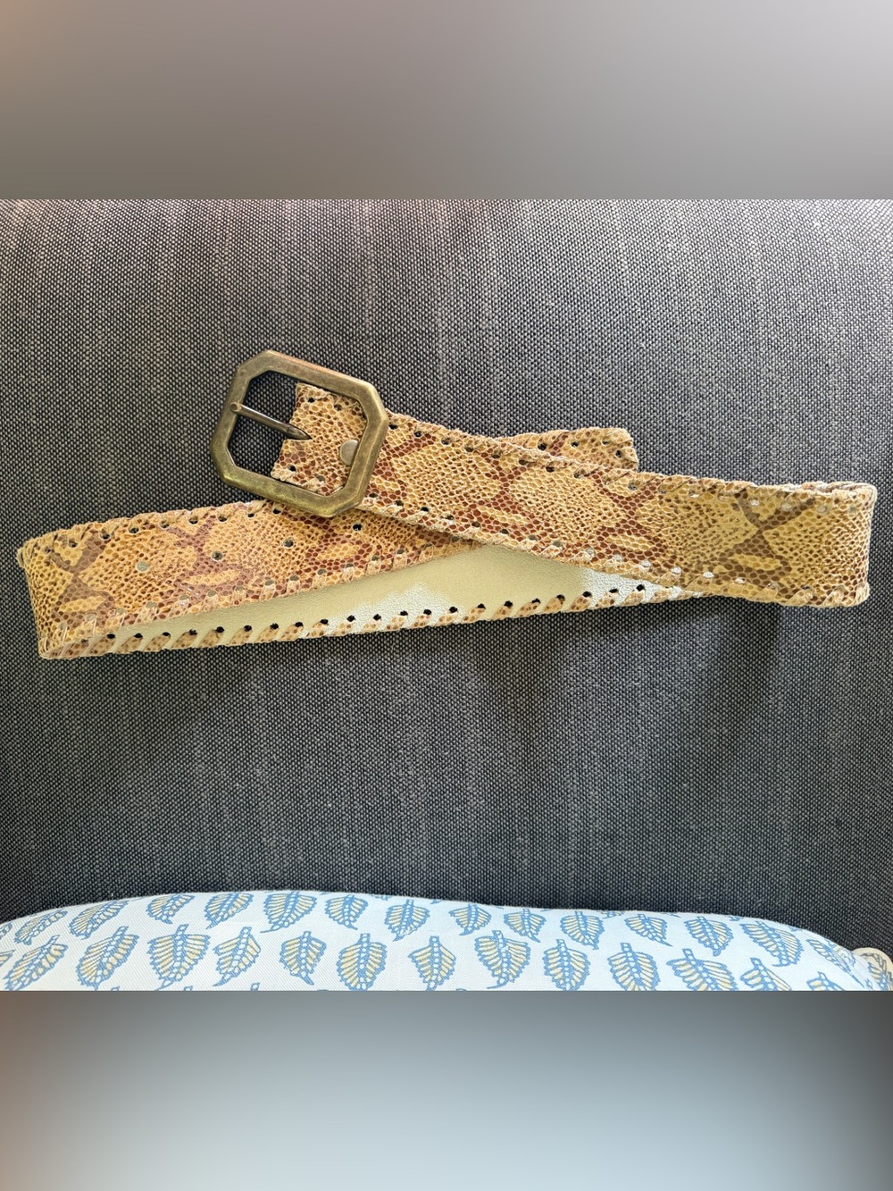 Melamed Snakeskin Leather Belt